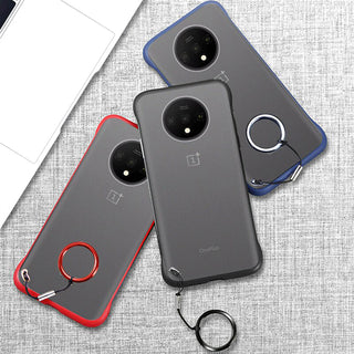 Luxury Frameless Semi Transparent Ring Finger Case for OnePlus 7 / 7 Pro