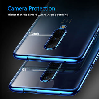 Luxury High-end Fashion Transparent Plated Case for OnePlus 7 Pro