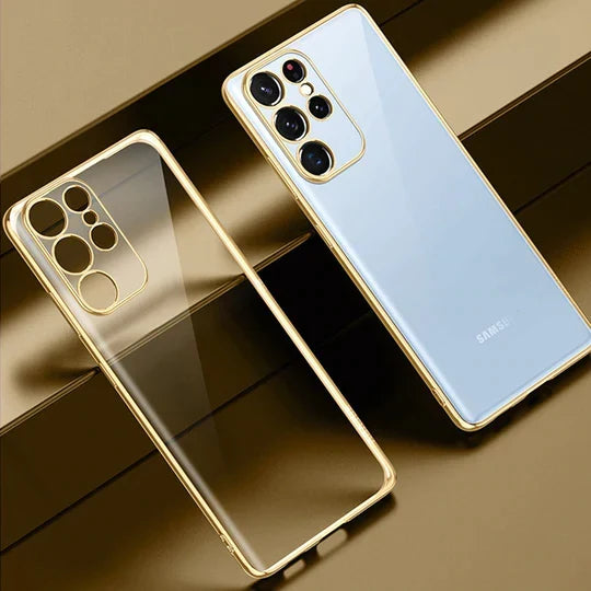 Galaxy S22 Ultra High-end Fashion Transparent Plated Case