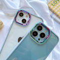 iPhone 13 Series Gradient Metal Frame Camera Protection Case