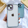 iPhone 13 Series Gradient Metal Frame Camera Protection Case