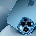 iPhone 13 Series Luxury Plating Square Frame Bumper Case