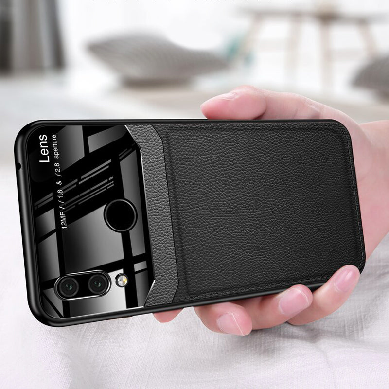 Leather Lens Luxury Card Holder Case For Redmi Note 7 & Note 7 Pro