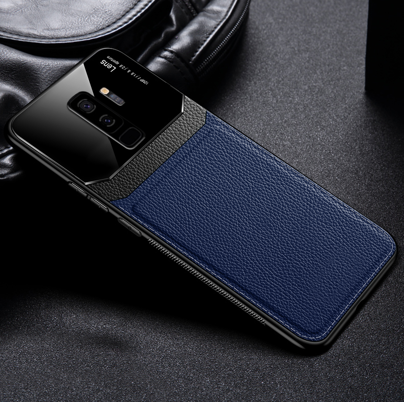 Leather Lens Luxury Card Holder Case For Galaxy S9/ S9 Plus