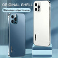 iPhone 13 Series Stainless Steel Glass Protective Case