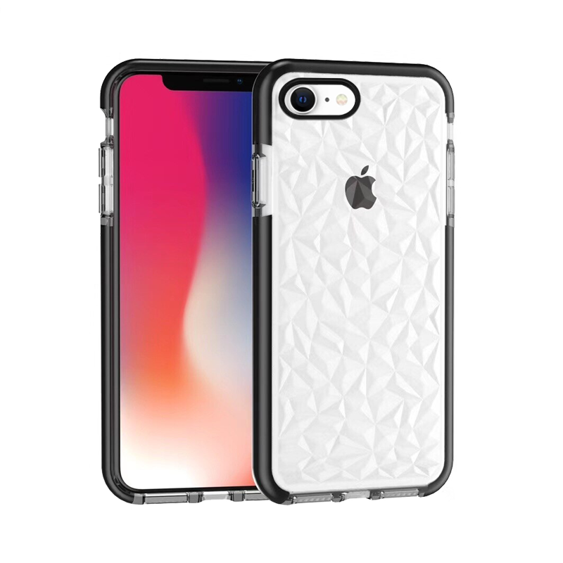 Luxury Geometric Diamond Transparent Case for iPhone iPhone SE (2020)
