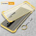 Luxury Frameless Semi Transparent Ring Finger Case for Redmi Note 8 / Note 8 Pro