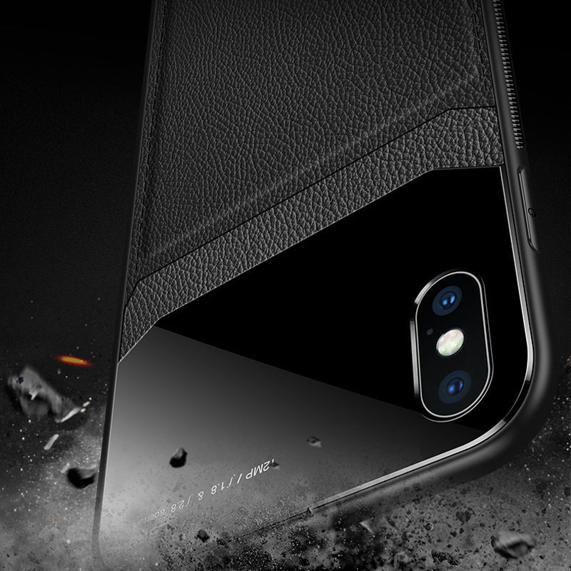 Leather Lens Luxury Card Holder Case for iPhone XR