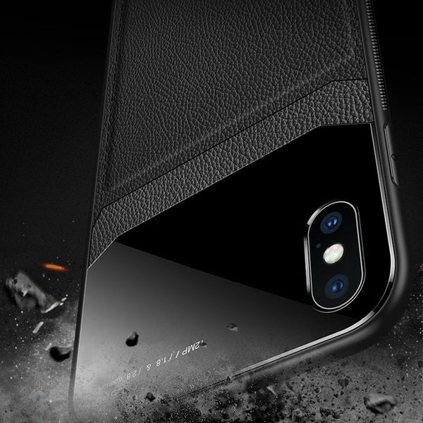 Leather Lens Luxury Card Holder Case for iPhone XR