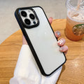 iPhone Series Soft Transparent Metal Camera Protection Case