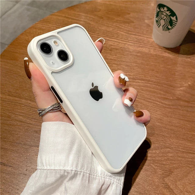 iPhone 13 Series Metal Camera Colored Ring Protection Case