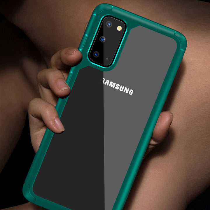 Transparent Hybrid Shockproof Bumper Case for Galaxy S20 / S20 Plus