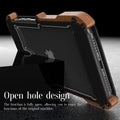 Luxury Metal Aluminum Wood Protective Bumper Case for iPhone 11 Series