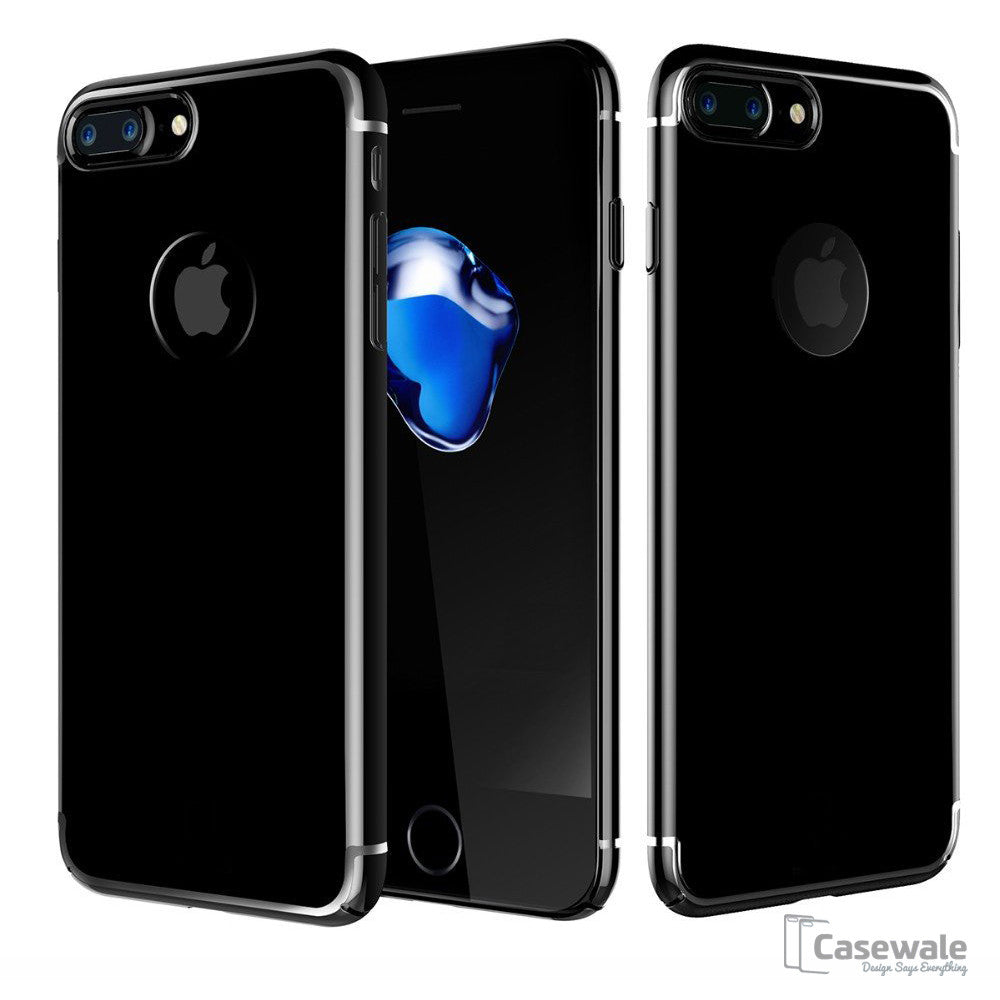 Apple iPhone 8, 8 Plus Jet Black Ultra-thin Original PC Hard Cover Case