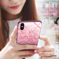 Luxury Marble Pattern Tempered Glass Case For iPhone XS