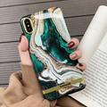 Glossy Agate Luxury Marble Case for iPhone X