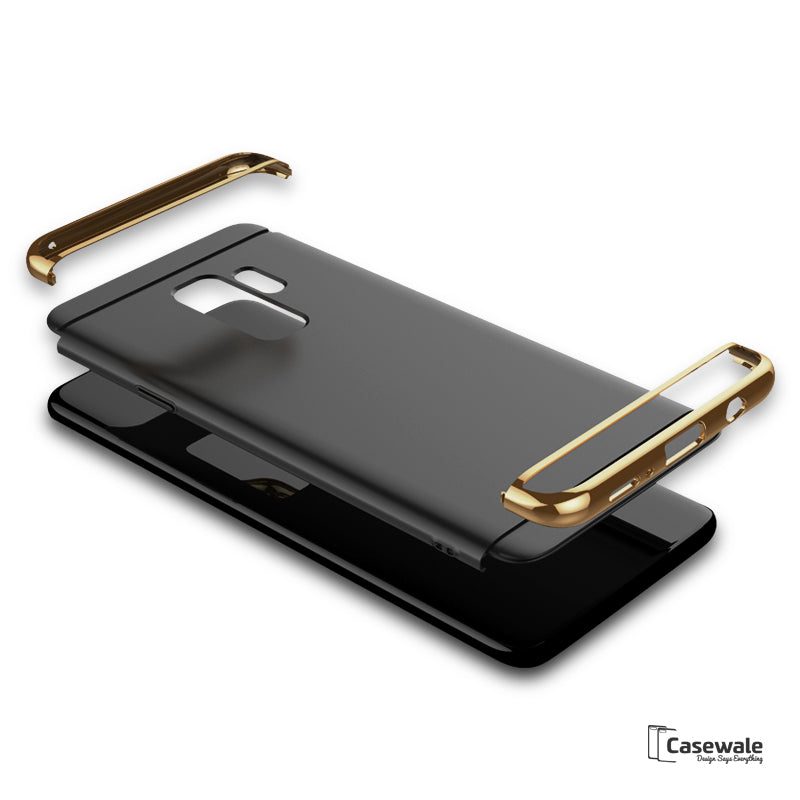 Galaxy S9/ S9 Plus Electroplating 3 in 1 Hard Back Case