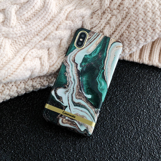 Glossy Agate Luxury Marble Case for iPhone X