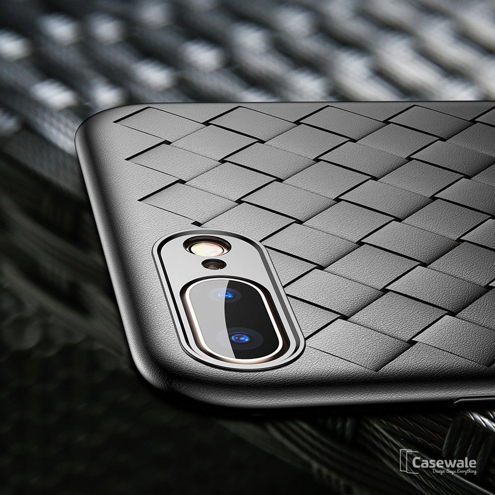 Luxury Grid Weaving Ultra Thin Case for iPhone 7, 7 Plus/ 8, 8 Plus