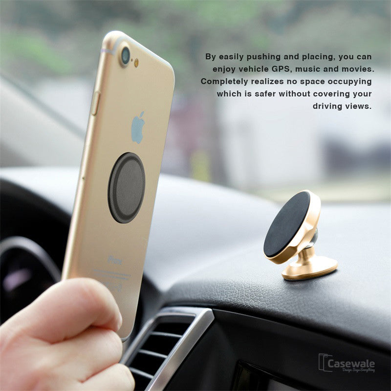 Magnetic Car Phone Holder Stand for iPhone & Samsung S8 GPS Bracket Phone Stand
