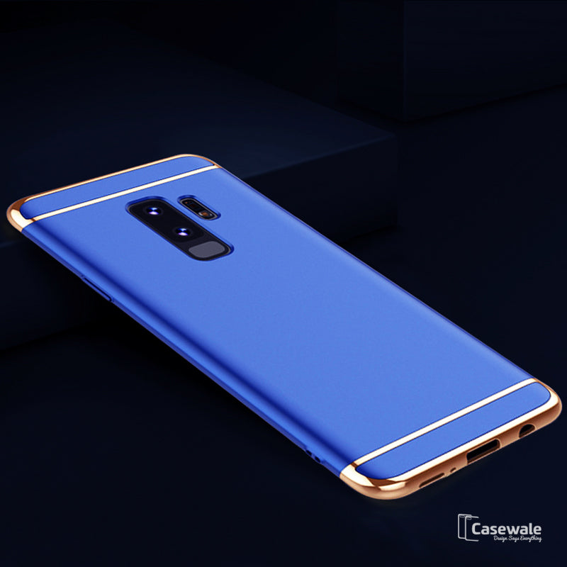 Galaxy S9/ S9 Plus Electroplating 3 in 1 Hard Back Case