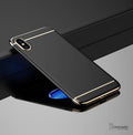 Luxury Gold Plating 3 in 1 Hard Case for Apple iPhone X