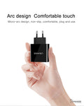 LED Display Max 2.4A EU/US Plug 3 Port USB Mobile Wall Charger for iPhone iPad