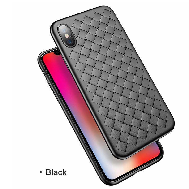 Luxury Grid Weaving Ultra Thin Protective Case for iPhone XR