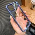 iPhone Series Soft Transparent Metal Camera Protection Case