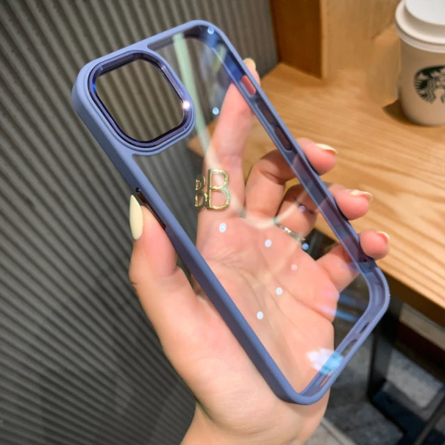iPhone 13 Series Metal Camera Colored Ring Protection Case