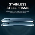 iPhone 13 Series Stainless Steel Glass Protective Case
