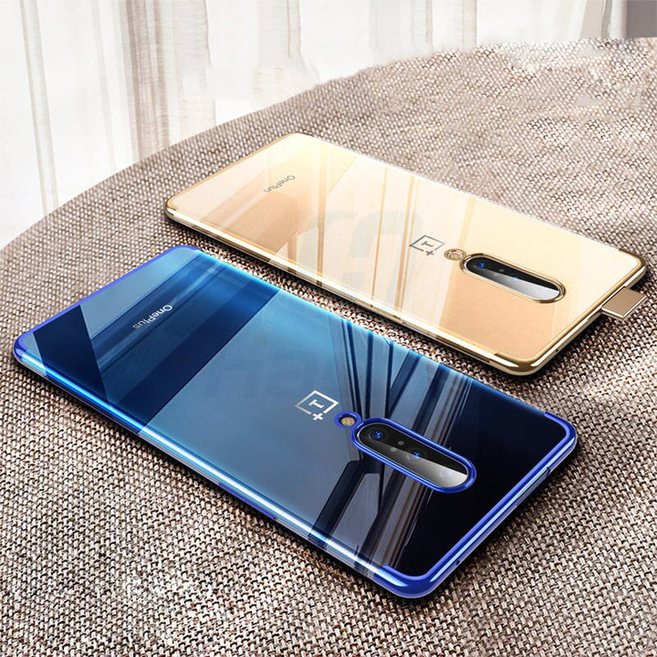 Luxury High-end Fashion Transparent Plated Case for OnePlus 7 Pro