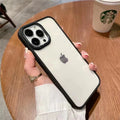 iPhone Series Soft Transparent Metal Camera Protection Case