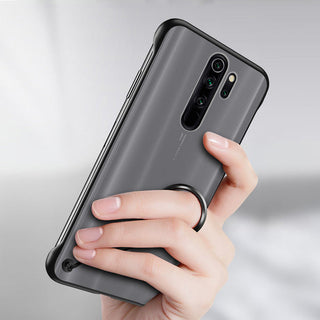 Luxury Frameless Semi Transparent Ring Finger Case for Redmi Note 8 / Note 8 Pro
