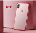 Luxury Frameless Semi Transparent Ring Finger Case for iPhone X Series