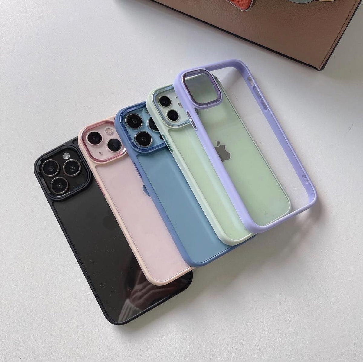 iPhone 13 Series Metal Camera Colored Ring Protection Case