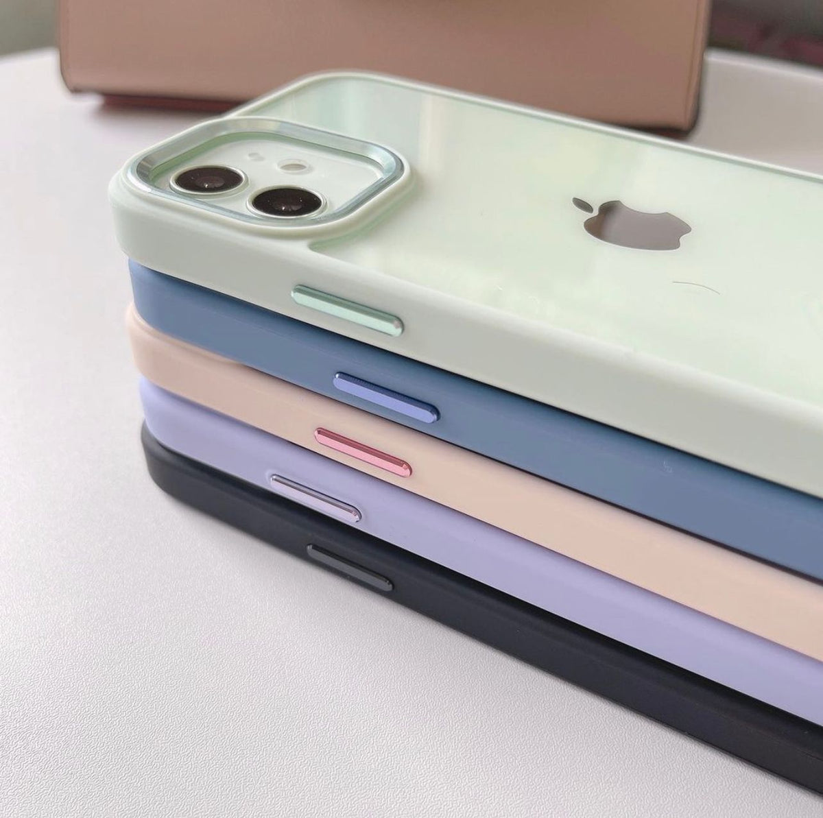iPhone 13 Series Metal Camera Colored Ring Protection Case