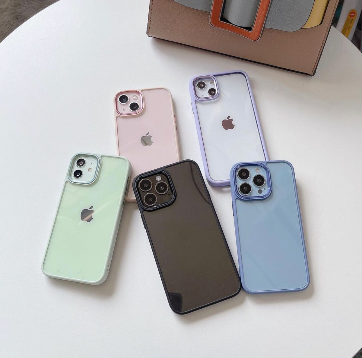 iPhone 13 Series Metal Camera Colored Ring Protection Case