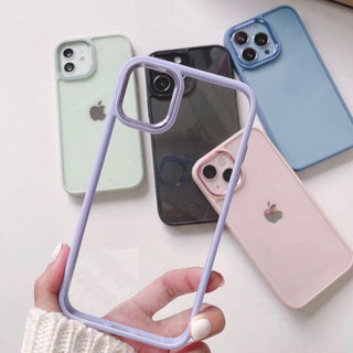 iPhone 13 Series Metal Camera Colored Ring Protection Case