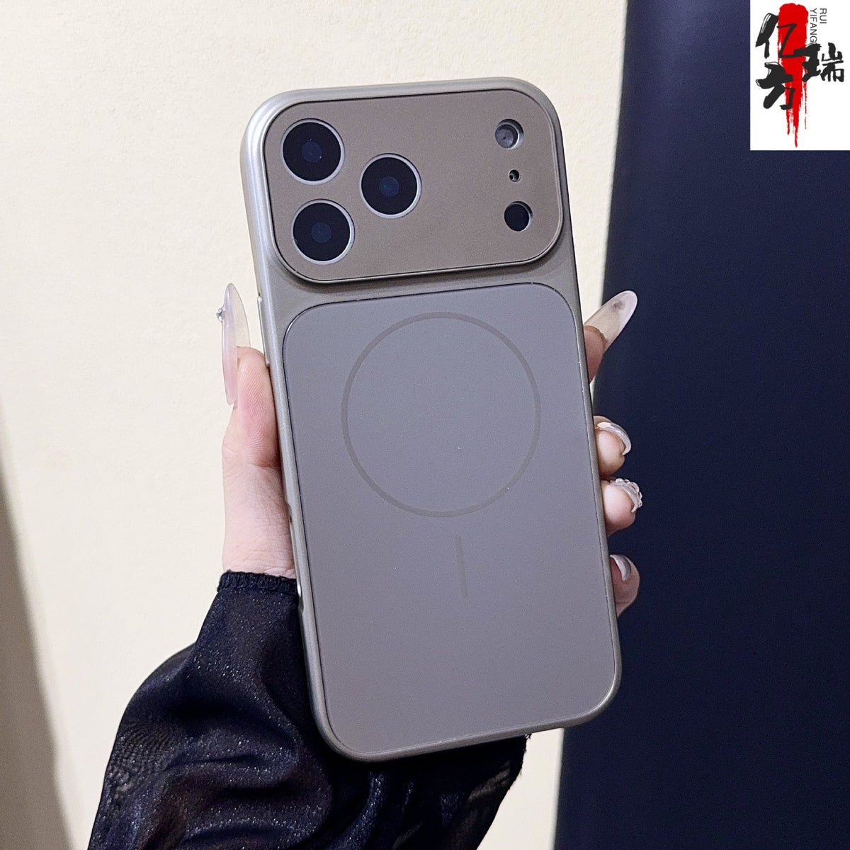 Luxury AG Nano Frosted Magsafe Lens Protection Case for iPhone 17 Series