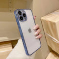 iPhone Series New Textured Electroplating Transparent Case