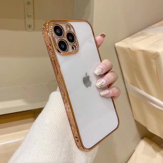 iPhone Series New Textured Electroplating Transparent Case