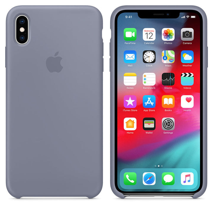 Silicone Case for iPhone X Series- Lavender Gray