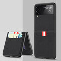Galaxy Z Flip3 PU Leather Card Slot Wallet Case