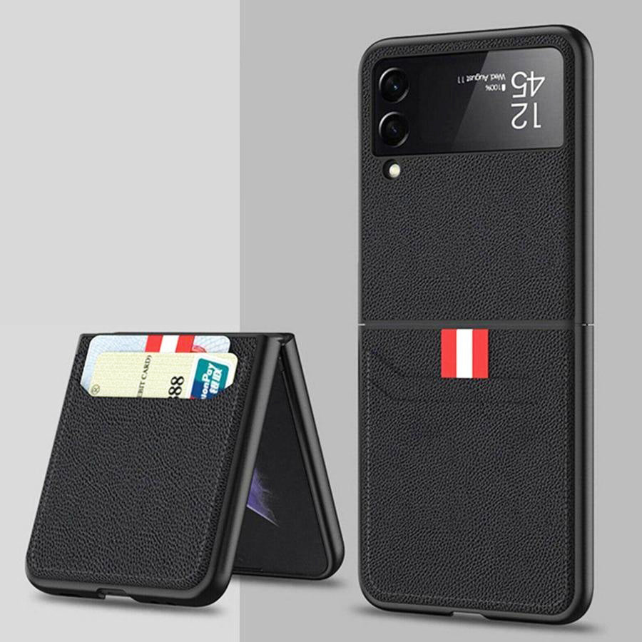 Galaxy Z Flip3 PU Leather Card Slot Wallet Case