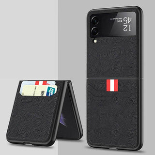Galaxy Z Flip3 PU Leather Card Slot Wallet Case