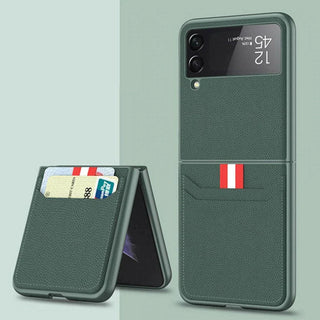 Galaxy Z Flip3 PU Leather Card Slot Wallet Case