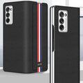 Galaxy Z Fold 2 Colored Strap Leather Protective Case