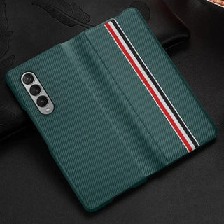 Galaxy Z Fold 3 Luxury Leather Foldable Flip Case