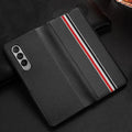 Galaxy Z Fold 3 Luxury Leather Foldable Flip Case
